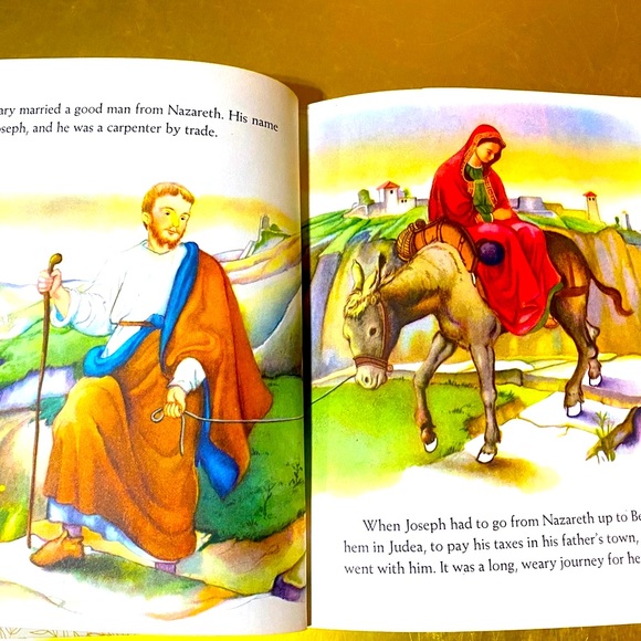 CHRISTMAS VTG 60’s A LITTLE GOLDEN BOOK THE CHRISTMAS STORY HARDCOVER #158 - Picture 4 of 15